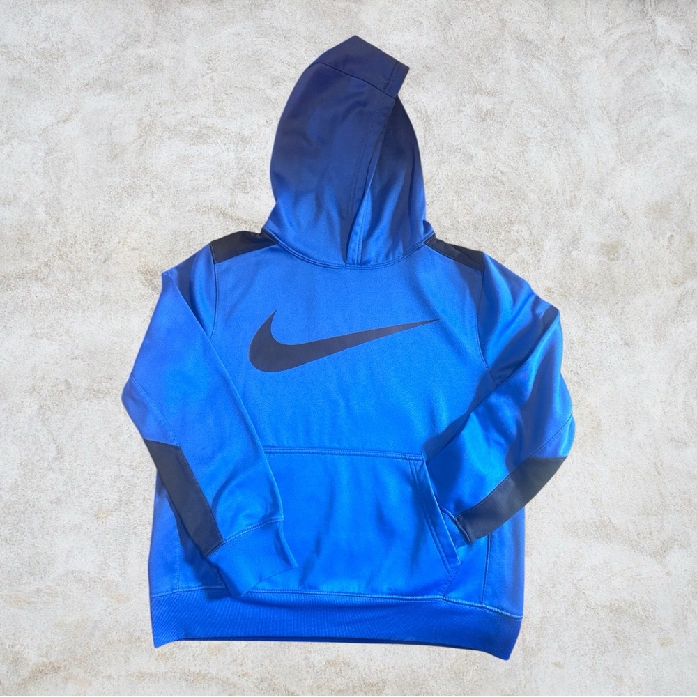 Nike Kids Royal Blue and Black Hoodie